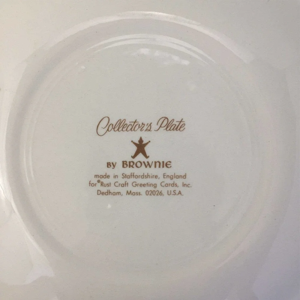 Vintage Staffordshire England Porcelain Plate 